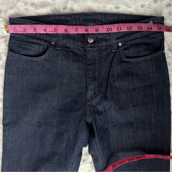 Versace jeans Medusa logo metal emblem buttons charm straight leg dark wash - Picture 15 of 16